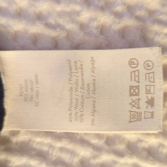 Boden Cynthia Cable Knit Wool Cotton Blend Navy Swing Dress Size 8 - Picture 9 of 10